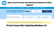 How to Fix HP Printer Not Working After Windows 10 Update Issue