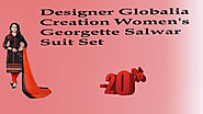 Designer Globalia Creation Women's Georgette Salwar Sui