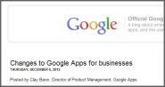 Google Apps deja de ser gratuito para las nuevas pequeñas empresas