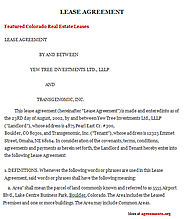 Colorado Lease Agreement Template Download PDF | Agreements.org