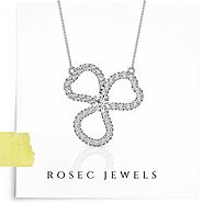14k Gold Diamond Flower Pendant, Unique Women Floral Necklace, Delicate Gold Chain Necklace