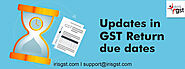 Revised due dates of filing GST amidst COVID-19 lockdown
