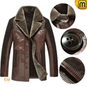Brown Shearling Sheepskin Coats CW877145