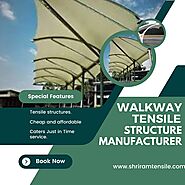 Walkway tensile structure manufacturer - Shri Ram Awning & Tensile CO