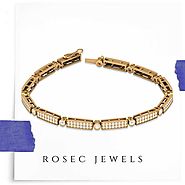 Antique Diamond Tennis Bracelet for Women, Round Diamond Bridesmaid Wedding Bracelet, Link Chain Mother Bracelet in 1...