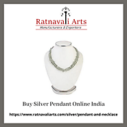 Buy Silver Pendant Online India | Ratnavaliarts
