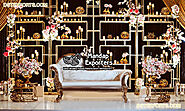 Glamorous Stage Decoration Metal Wall Backdrop
