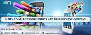 8 Tips to Select Right iPhone App Development Company