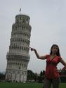 How is the Leaning Tower of Pisa supported?