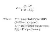 How do you calculate the power of a centrifugal pump?