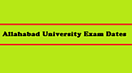Allahabad University Exam Dates 2020: AU UG Admission Schedule 2020
