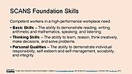 Definitions of SCANS Competencies and Foundation Skills