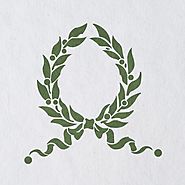 Laurel Wreath Leaf Stencils Country French stencil for Home Interior Decor - RoyalWallSkins