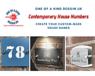 Contemporary House Numbers | One Of A Kind Design UK