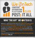 Content Distribution Platform - 1 Click Posts It All | www.WeOnTech.com