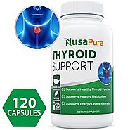 Thyroid Support Supplement for Hypothyroidism with Ashwaganda, Iodine, Zinc, T3 Supplement, kelp, Vitamin B12, Seleni...