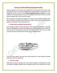 Factors to Consider While Buying Engagement Rings