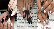 30 Outstanding Black and White Nails That Easy To Wear
