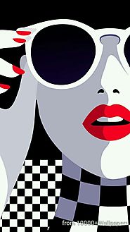 Malika Favre woman in sunglasses art. - #Art #Favre #Malika #sunglasses #woman | beautiful in 2019 | Pop art, Illustr...