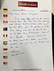 Meteors Immigration Review By Ann Joseph | Happy Client Testimonial