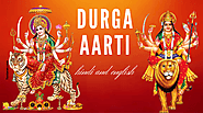 Durga Aarti — Jai Ambe Gauri lyrics in Hindi