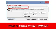 What is Canon Printer Offline?