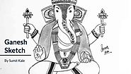 Ganesha Sketch | घुमतेगणेश.कॉम | Har ghar ganesh ghar ghar ganesh