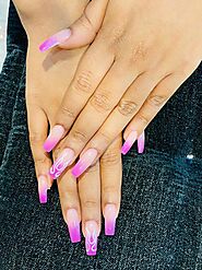 Two Tone Pink Nail Extensions | The 20 Nail Story