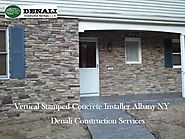 Vertical Stamped Concrete Installer Albany NY