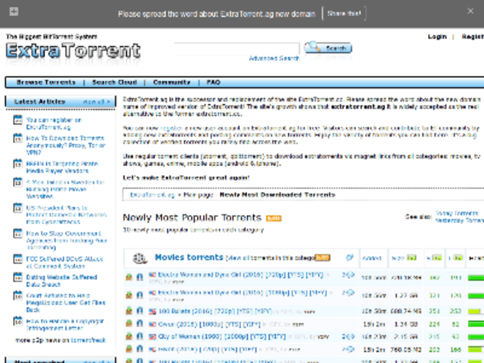Биг торренты. Extratorrent. Экстраторрент.