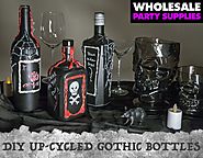 DIY Gothic Bottle Decorations