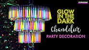 DIY Glow in the Dark Chandelier