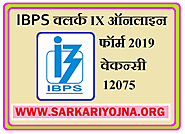 Website at https://www.sarkariyojna.org/IBPS-Clerk-IX-Online-Form-2019