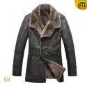Mens Winter Fur Lined Leather Coat CW819072 - JACKETS.CWMALLS.COM