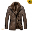 Designer Fur Lined Trench Coat For Men CW819173 - CWMALLS.COM