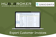 Uniconta Export Customer Invoices — HubBroker ApS