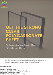 Get the Strong Clear Polycarbonate Sheet