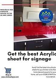 Get The Best Modern Acrylic Sheet for Signage
