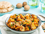 Aloo Kadi Patta Ki Sabzi With California Walnuts - California Walnuts India