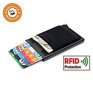 Buy Mini Slim Aluminium Wallet,RFID Credit card Holder case |ShoppySanta