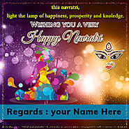 Write Your Name On Happy Navratri Image Online