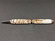 Pinecone Wood Pen Handmade Snow White