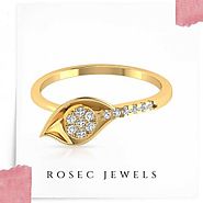 14K Yellow Gold Petal Diamond Ring, Engraved Diamond Cluster Wedding Ring, Vintage Bridal Halo Ring Sets