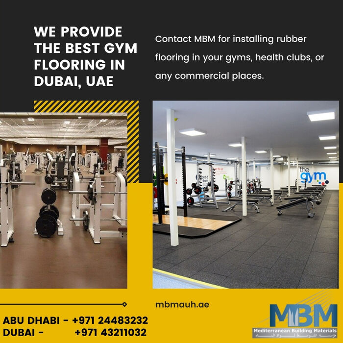 Rubber Flooring Dubai, Artificial Grass, Gym Flooring, Office Partition