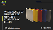 Wide Range Of High Grade Quality Foamex PVC Sheet