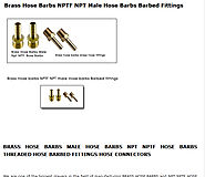 Brass Hose barbs NPTF NPT male Hose barbs Barbed fittings