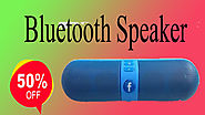 Xcluciveoffer Bluetooth Speaker with FM/Pendrive Stereo Pill Shaped