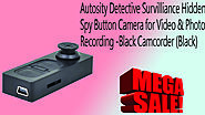 Xclusiveoffer Autosity Detective Survilliance Hidden Spy Button Camera for Video & Photo Recording