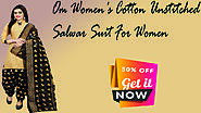xclusiveoffer Om Women's Cotton Unstitched Salwar Suit For Women