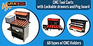 CNC - Tool carts with Lockable drawers & Peg board - Uratech USA Inc